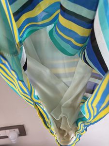 Striped blue casual dress