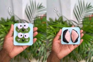 Crochet Tic tac Hair Clips (any one pair)