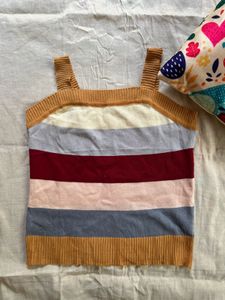Striped Knit Cami Top