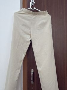 Stylish Cream Bell Bottom Pants