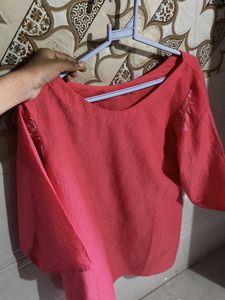 Pink Embroidered Top