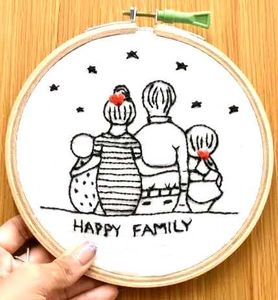 Linear Hoopart Hoop Embroidery
