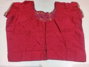 Embroidered Maroon Crop Top choli blouse