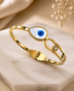 Anti Tarnish Gold Evil Eye Bracelet