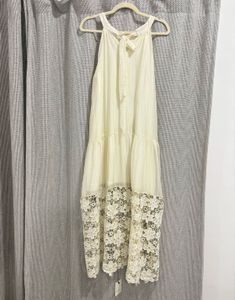 Daisy Boho Lace Trim Maxi Dress