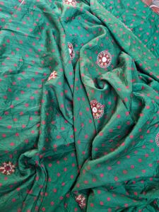 Stunning Green Silk Saree