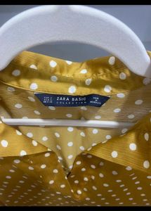 Zara Polka Dot Smock Top