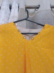 Yellow bandani Kurta Set