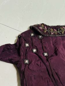 Embroidered Ethnic blouse and palazzo Set