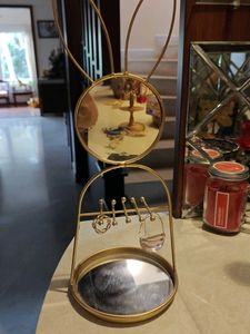 Gold Bunny Ear Jewelry Stand