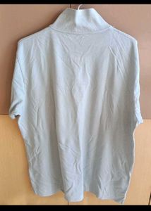 Men's Light Cream Cotton Polo T-Shirt
