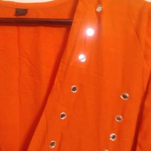 orange  Ethnic Shrug(Women's)
