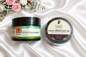 Pilgrim Squalane Glow Moisturizer And Red Vine Fac
