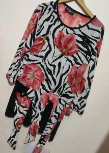 Multi Floral Print Top For Girl Or Woman 42 Bust