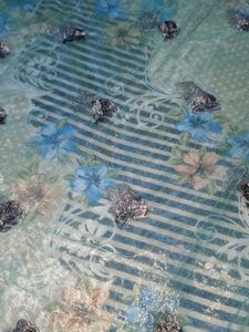 Beautiful Teal Floral dupatta