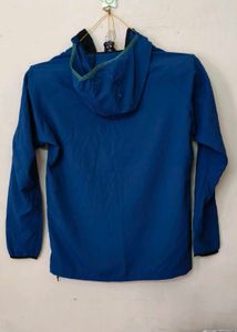 Oakley Men's Blue Zip-Up Hooded Jacket