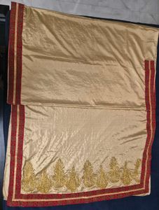 Elegant Beige Saree with Embellishments