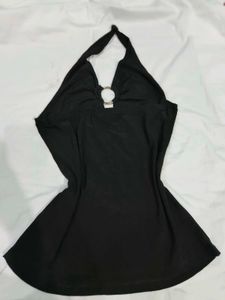 Elegant Black Halter top