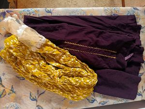 Ethnic Kurta Set with yellow pants