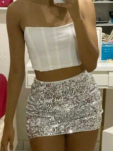 Sparkly Sequin Mini Skirt