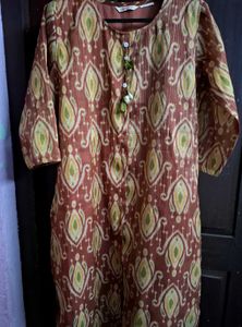 Ikat Print Kurta
