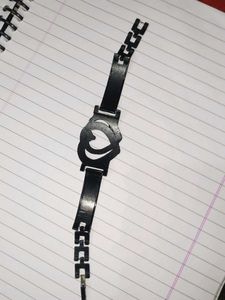 Chic Black Heart bracelet with Rhinestones