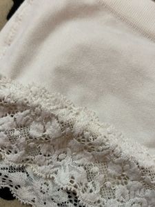 White Lace Trimmed Comfort Bra