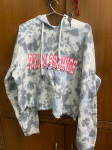 Zudio Tie-Dye Cropped Hoodie