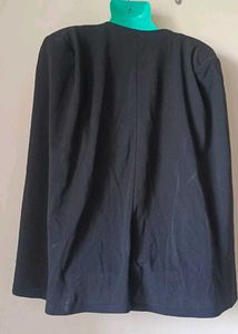 Stylish Black Blazer Cape good condition