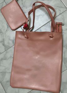 Paris &amp; London Tote Bag with Matching Pouch