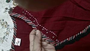 Maroon Anarkali Kurta