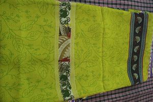 Beautiful Lime Green Printed Saree