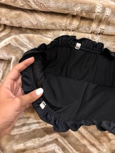 Ruffle Trim Tube Top