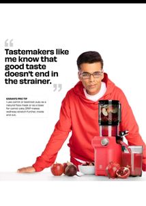 NUUK Red Self-Feeding Slow Juicer