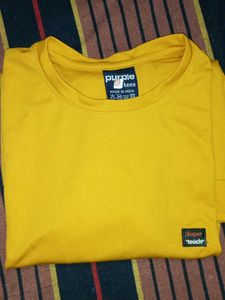 Yellow Long Sleeve Crew Neck Top