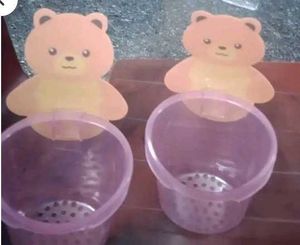 Cute Bear Character Bath Scoops - Set of