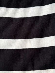 Black and White Striped Cropped Top