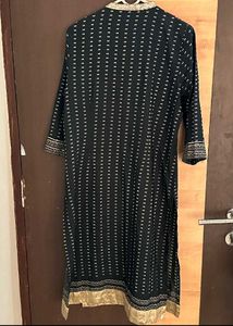 W Brand Stylish Black &amp; Red Kurta
