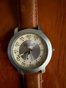Classic Brown Leather Strap Watch