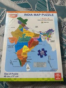 Dolly Plastic India Map Puzzle