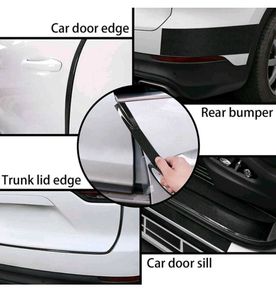 💥 Hi-gloss black carbon  fiber door edge guard fo