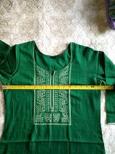 Silk Embroidered Kurti