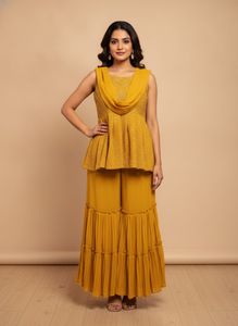 Yellow Embroidered Kurta Set
