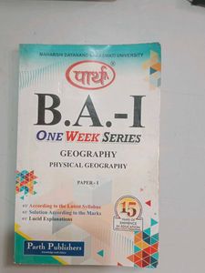 B.A. I ONE WEEK SERIES