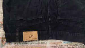 Black Men's (unisex) velvet Jeans