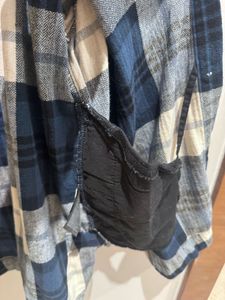 H&amp;M - Oversized Plaid Flannel Shirt