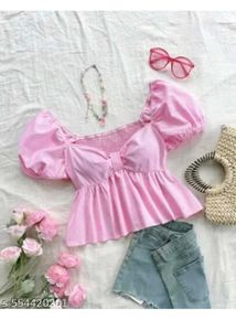 pink beautiful top for women Size-S