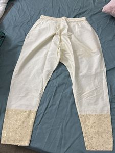Embellished Cream Palazzo