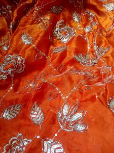 Designer Orange gold lehnga choli