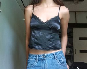 Black Lace Cami Top